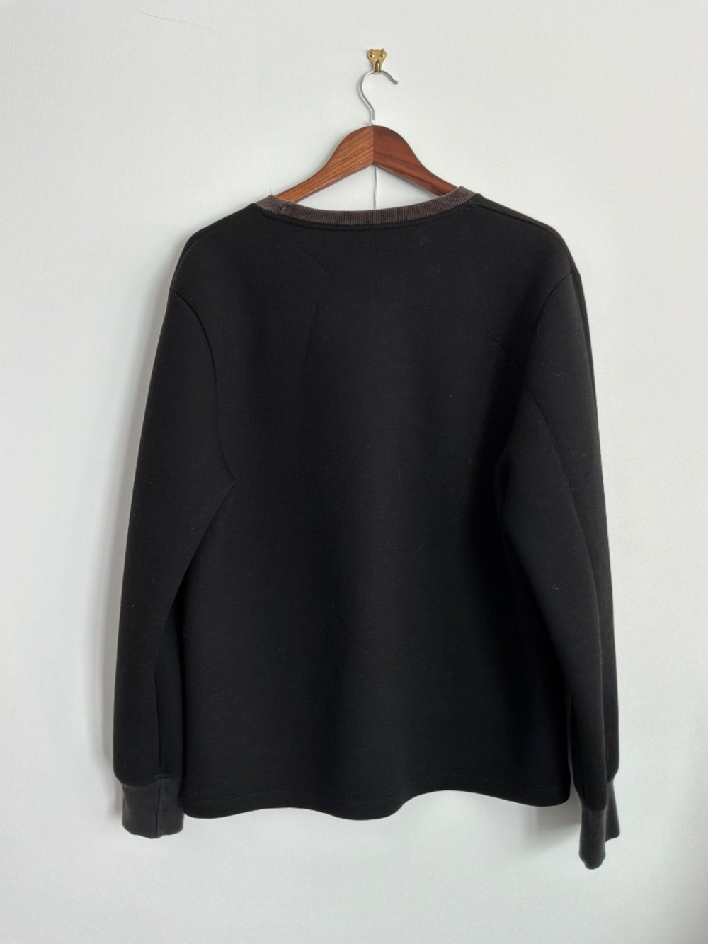 Alexander Wang x H&M Neoprene Scuba Sweatshirt 3D Logo Men’s Black Size Small - Picture 5 of 8